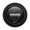 Porsche Momo Arrow Horn Button Flat Lip - Black - Chrome Logo HORN/SM/BLK