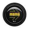Porsche Momo Arrow Horn Button Flat Lip - Black - Yellow Logo HORN/SM/BYW