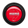 Porsche Momo Arrow Horn Button Flat Lip - Red - Chrome Logo HORN/SM/RED