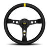 Porsche Momo Mod 07 Steering Wheel - Black Suede 350mm MOR190535S