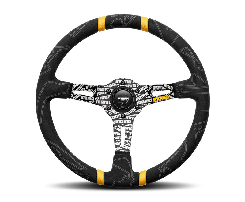 Porsche Momo Motorsport Ultra Black Steering Wheel - 350 mm ULT35BK0BK