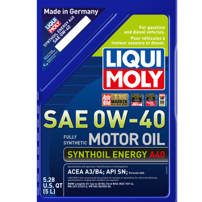 Porsche Motor Oil SAE 0W-40 5L 2050