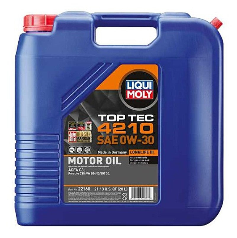Porsche Motor Oil Top Tec 4210 SAE 0W30 20L 22160