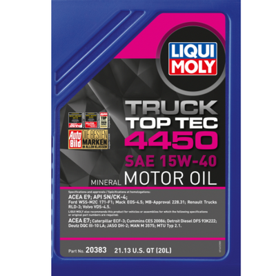 Porsche Motor Oil Top Tec 4450 SAE 15W-40 20L 20383