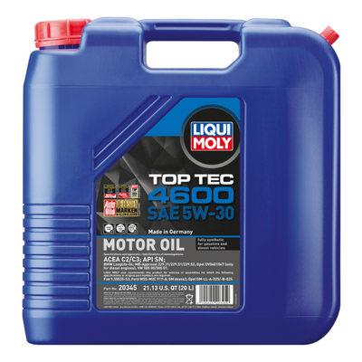 Porsche Motor Oil Top Tec 4600 SAE 5W-30 20L 20345