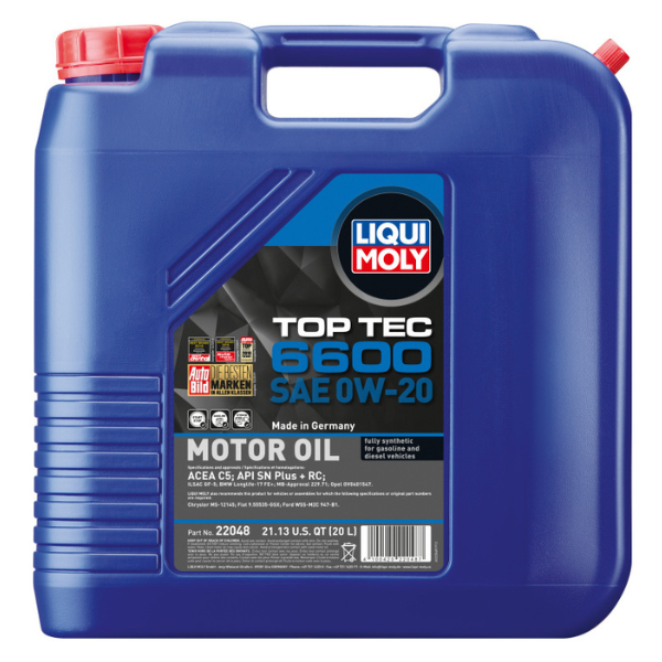 Porsche Motor Oil Top Tec 6600 SAE 0W-20 20L 22048
