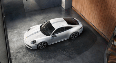 Porsche Motor Sports Decorative Sticker Set - Silver - 99204482050V04 - 992 18-23 99204482050V04