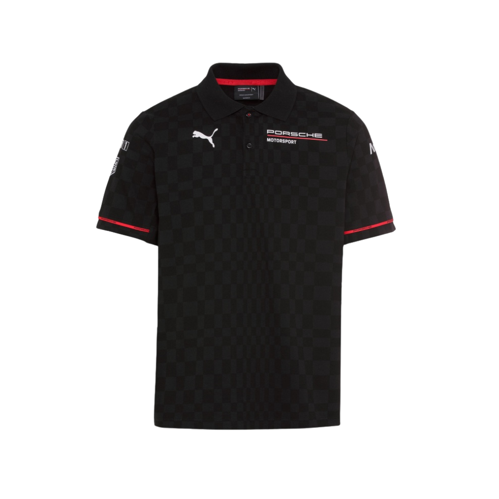 Porsche Motorsport Collection Pullover Mens Polo Shirt - L