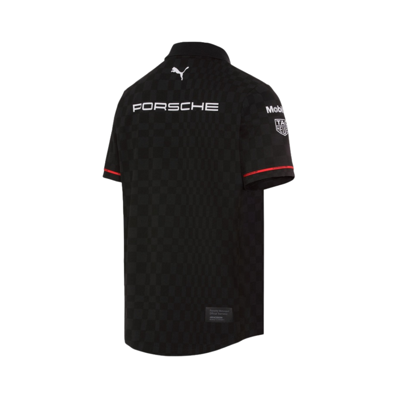 Porsche Motorsport Collection Pullover Mens Polo Shirt - L