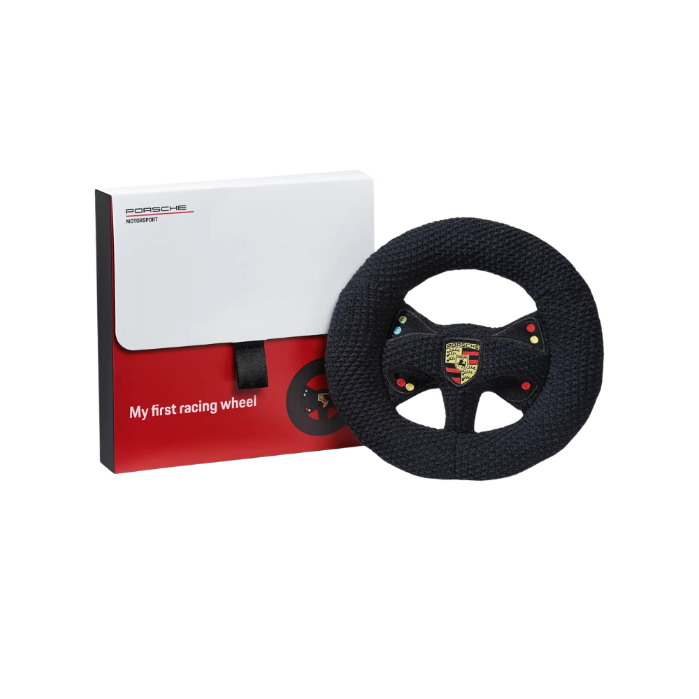 Porsche Motorsport Embroidered Knitted Steering Wheel With Rattle