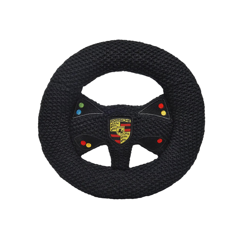 Porsche Motorsport Embroidered Knitted Steering Wheel With Rattle