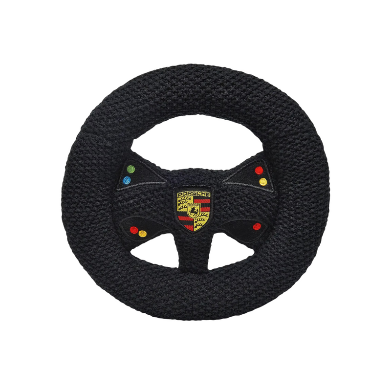 Porsche Motorsport Embroidered Knitted Steering Wheel With Rattle