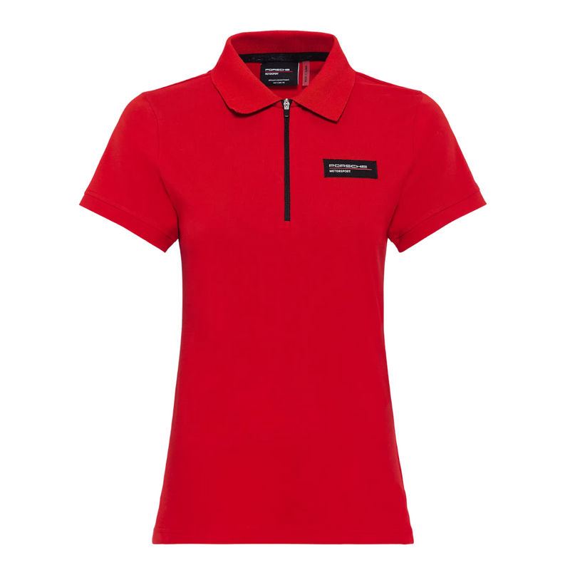 Porsche Motorsport Fanwear Womens Red Polo Shirt