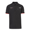Porsche Motorsport Mens Black Polo Shirt