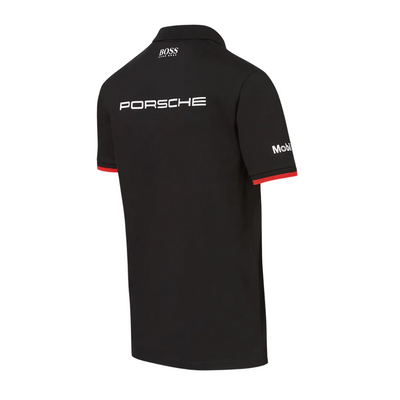 Porsche Motorsport Mens Black Polo Shirt
