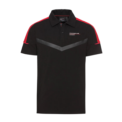 Porsche Motorsport Mens Pullover Polo Shirt