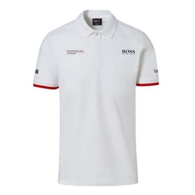 Porsche Motorsport Mens White Polo Shirt