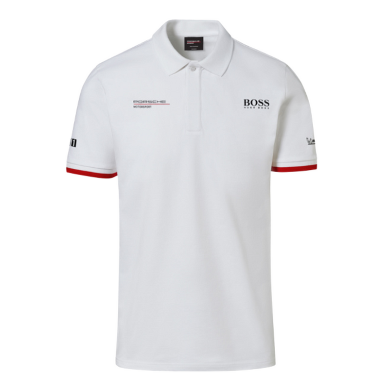 Porsche Motorsport Mens White Polo Shirt