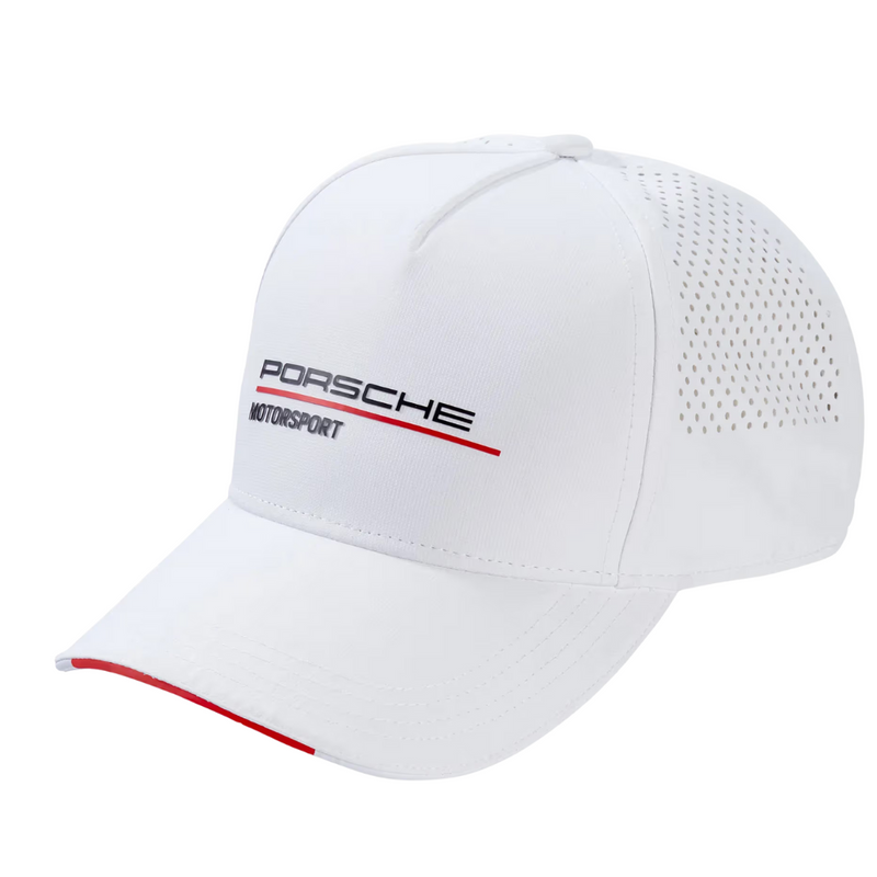 Porsche Motorsport Puma Logo White Unisex Baseball Cap