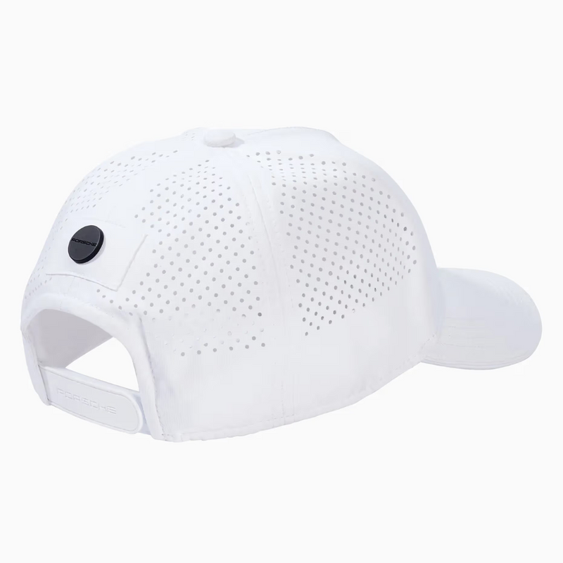 Porsche Motorsport Puma Logo White Unisex Baseball Cap