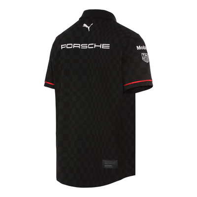 Porsche Motorsport Replica Mens Black Polo Shirt - Medium