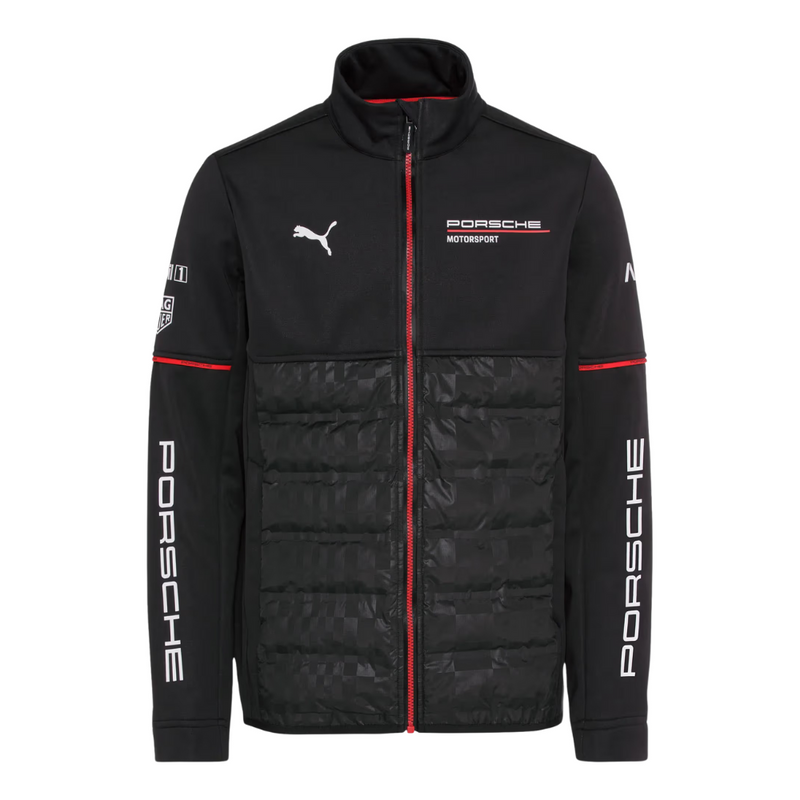 Porsche Motorsport Replica Mens Black Softshell Jacket - XXL
