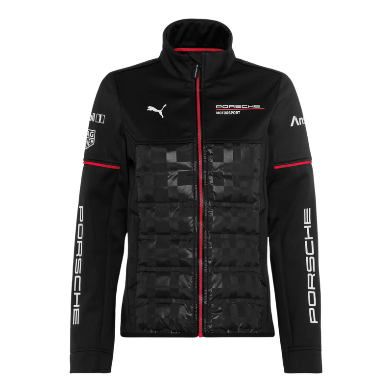 Porsche Motorsport Replica Womens Softshell Black Jacket
