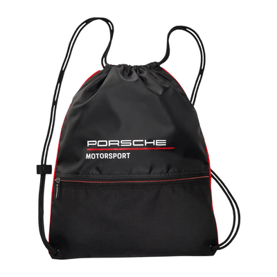 Porsche Motorsport Signet Polyester Black Lightweight Pull Bag