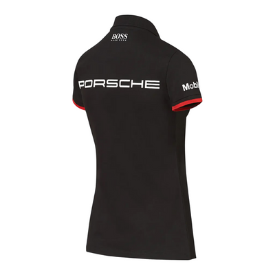 Porsche Motorsport Womens Black Polo Shirt