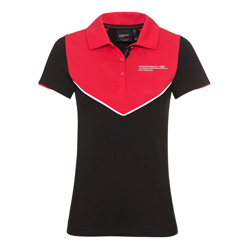 Porsche Motorsport Womens Pullover Polo Shirt