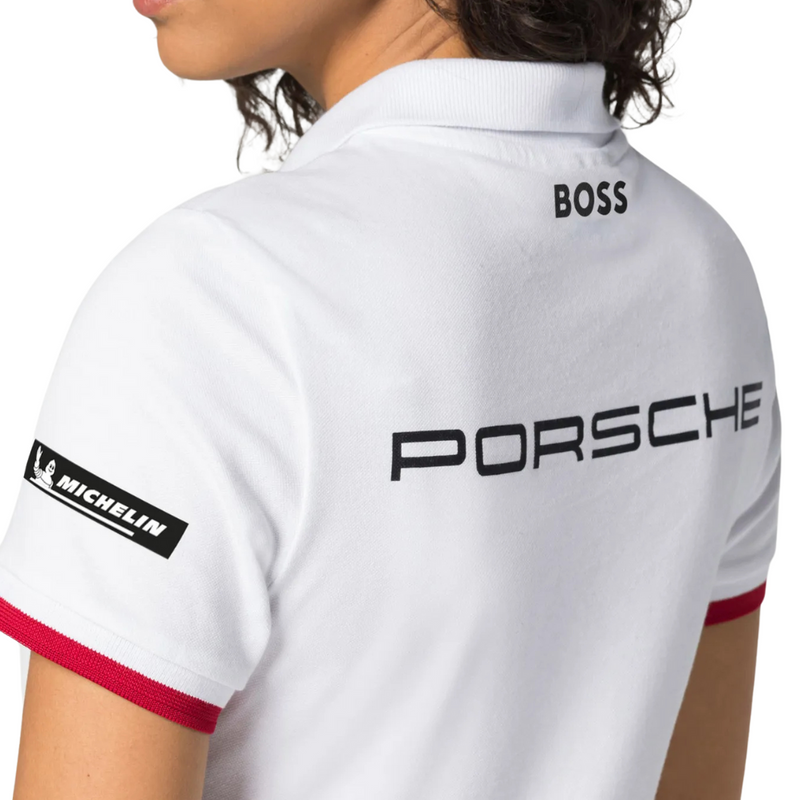 Porsche Motorsport Womens White Polo Shirt