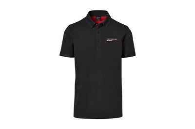 Porsche Motorsports Collection Mens Black Polo Shirt - Small