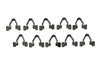 Porsche Moulding Clip - 10 Pack - 911 65-98 - 912 65-69 - 930 76-89 999-591-326-01-PRM
