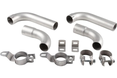 Porsche Muffler Pipe Set - Stainless Steel - 356BT6/356C 62-65 Europe 1620705010