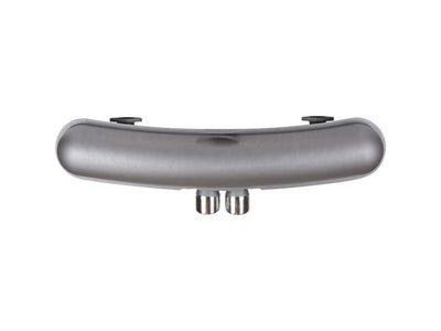Porsche Muffler Sport - Black Aluminized Steel with 76 mm Polished Stainless Steel Dual Center Tail Pipes, 911 | 1965-1973 101010161