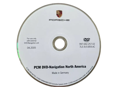 Porsche Navigation DVD North America - 911/Boxster/Cayman/Cayenne 03-15 997-642-257-02