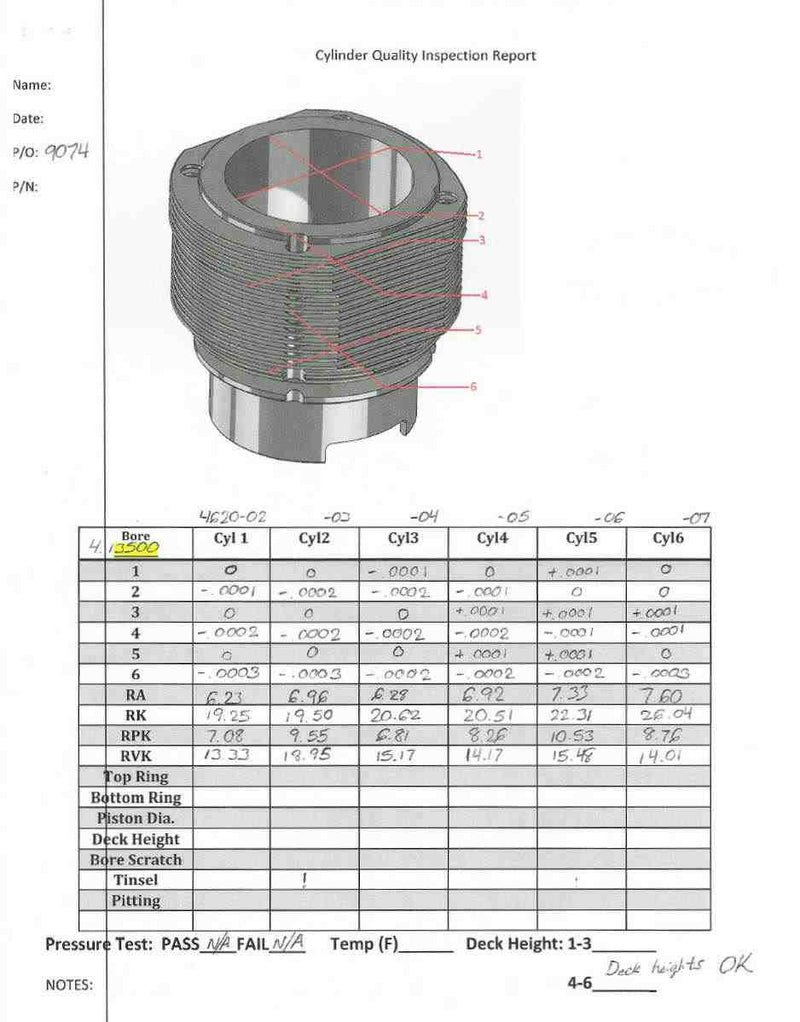 Porsche Nikasil Cylinder NSC Plating Reconditioning for Porsche Engines 107-01