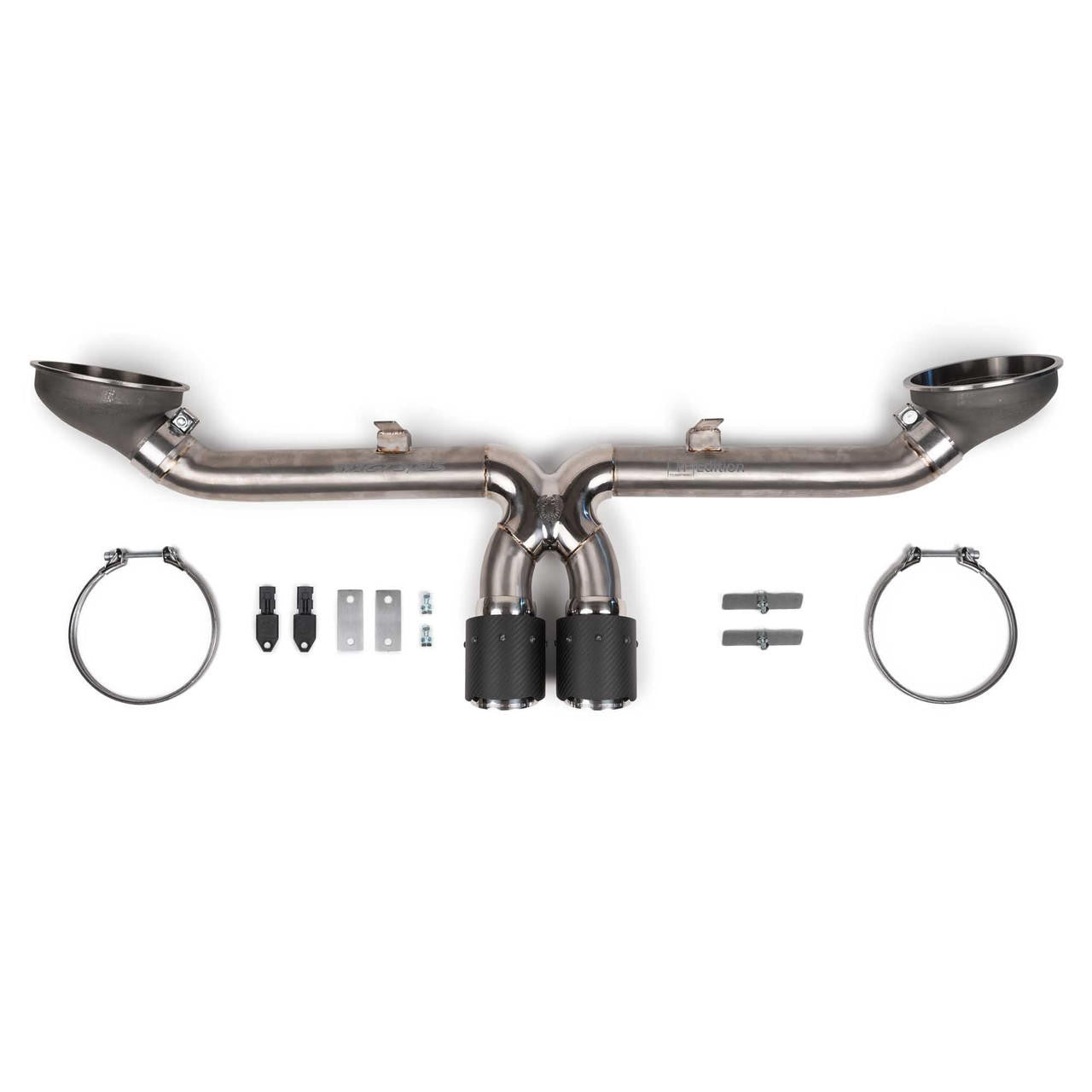 Porsche Non Valved Supercup Cat-Back Exhaust System - 911 | 2022-2025 FS-POR-992GT3-SSXCF-TI
