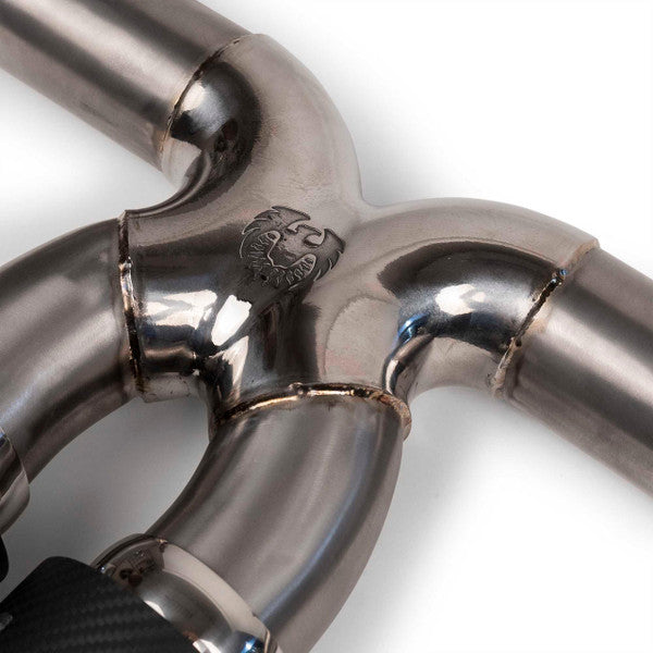 Porsche Non Valved Supercup Cat-Back Exhaust System - 911 | 2022-2025 FS-POR-992GT3-SSXCF-TI