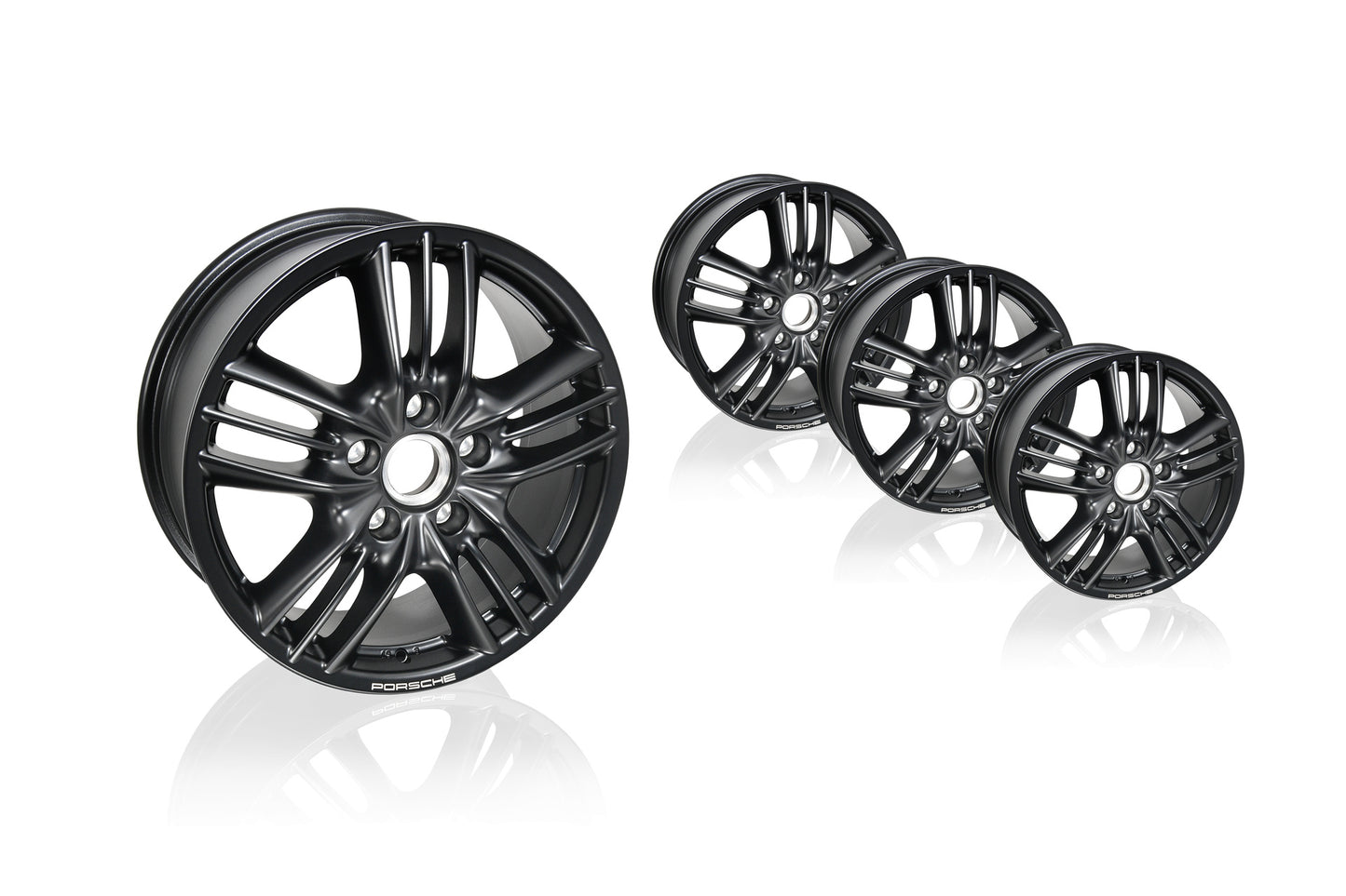 Porsche Off-Road Rim Set 8Jx18 ET 57 - Matt Black - Cayenne 03-10 PCG-362-044-A