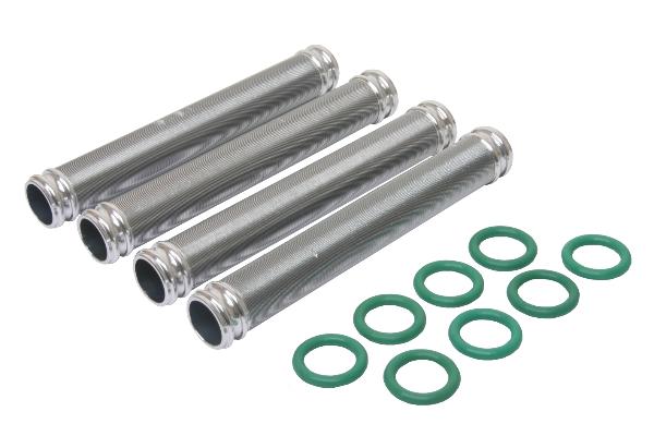 Porsche Oil Return Tube Kit - Finned Aluminum - 911 65-98 - 930 78-79 901-107-351-01K