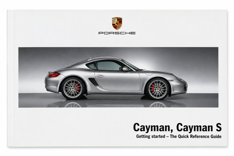 Porsche Owners Manual Cayman S - 987 | 2006-2008 WKD98762106