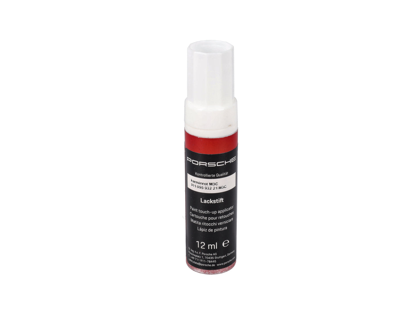 Porsche Paint Touch-Up Applicator Carmine Red 12ml - Cayenne/Panamera 10-15 911-095-932-20-M3C