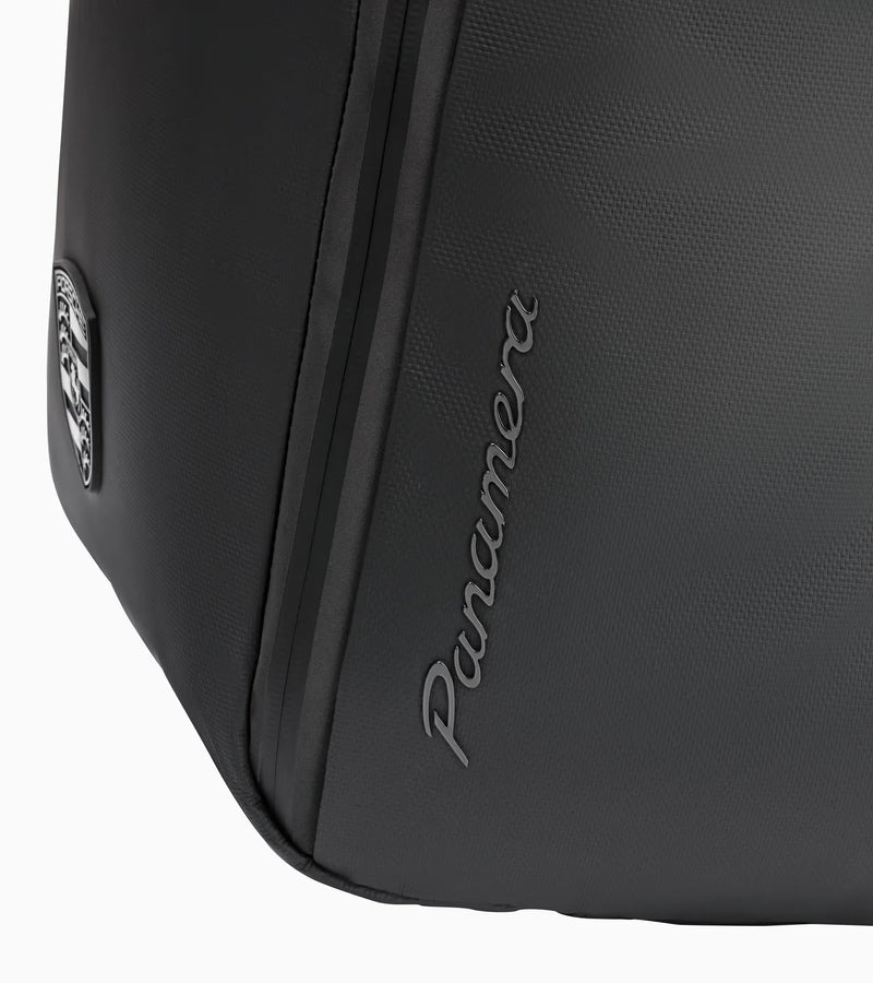 Porsche Panamera Logo Black Roll Top Backpack