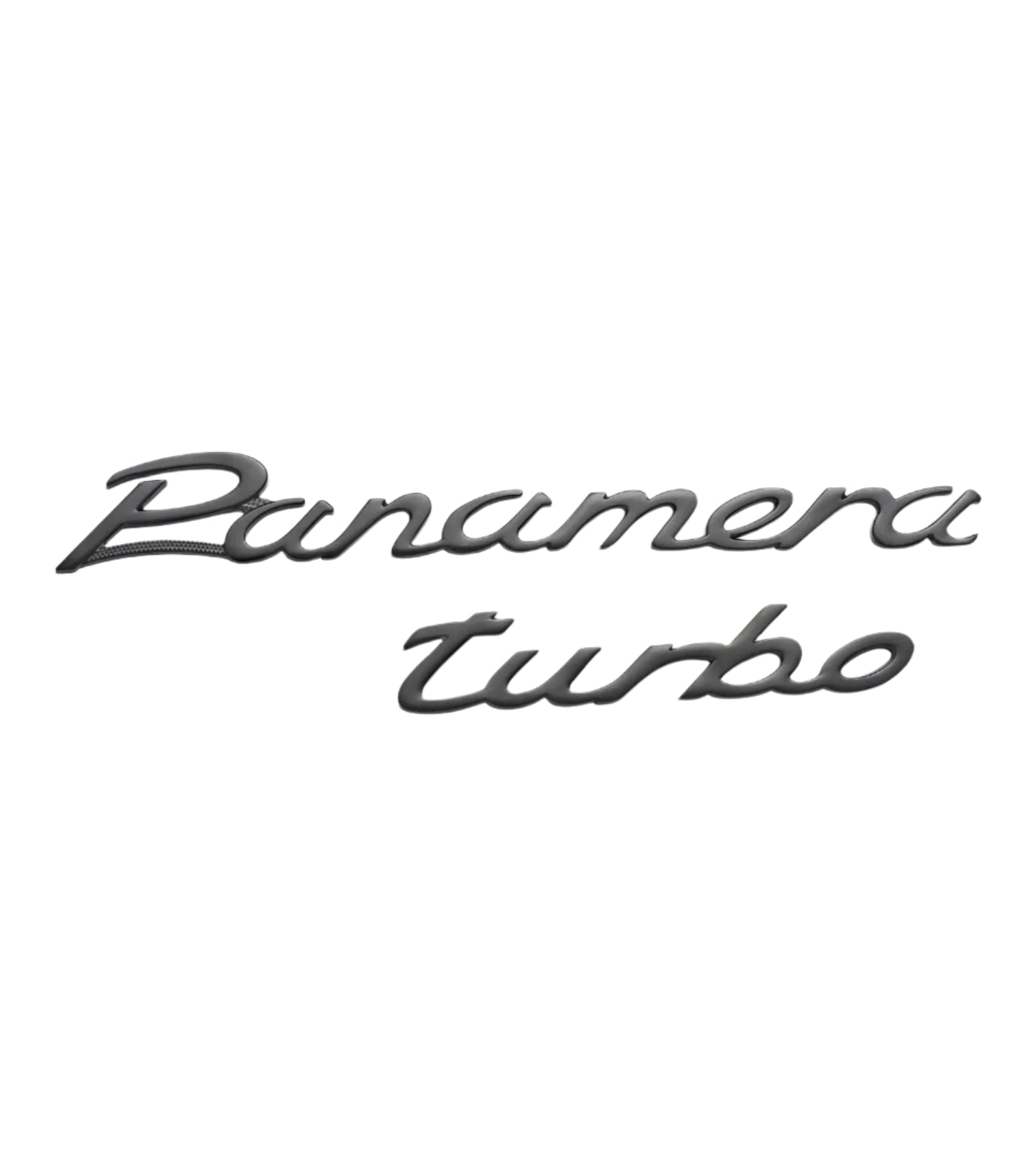 Porsche Panamera Turbo Black Logo Two Piece Magnet Set