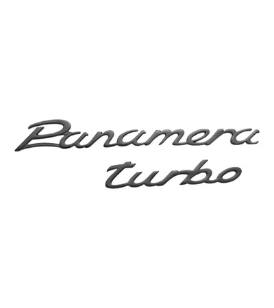 Porsche Panamera Turbo Black Logo Two Piece Magnet Set