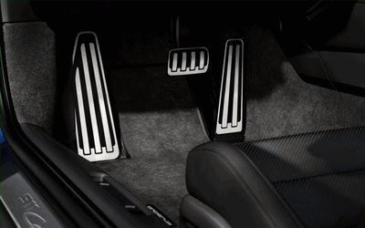 Porsche Pedals & Footrest In Aluminium - 992044701 - 911 65-89 992044701