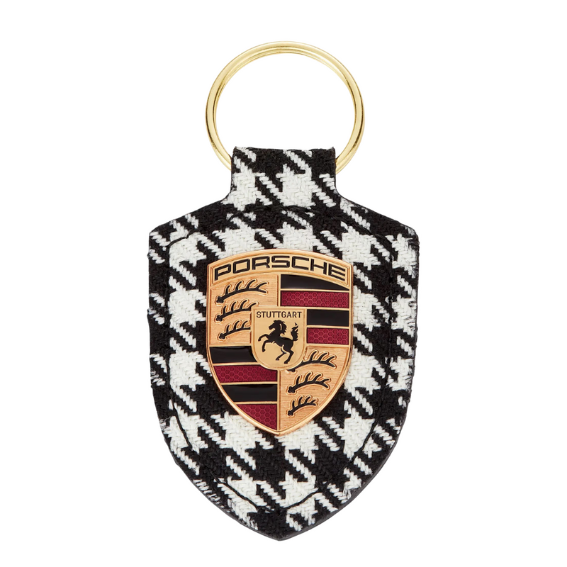 Porsche Pepita Crest Key Ring