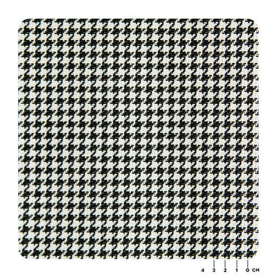 Porsche Pepita Fabric Houndstooth - Black & White 1 Meter MAT-HOU-BLK-WHT