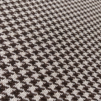 Porsche Pepita Fabric Houndstooth - Brown & White 1 Meter MAT-HOU-BRO-WHT